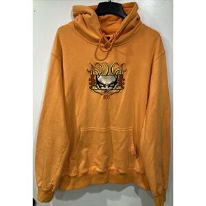 Naruto X Sasuke Orange Hoodie‎ Sweatshirt 2XL Ninetails Fox Spirit Embroidered